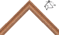 Деревянный багет аа120.05