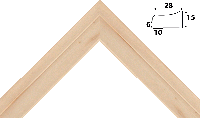 Деревянный багет aptm281000