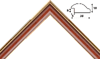 Деревянный багет aa780.08