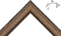 Деревянный багет am401В1.2950
