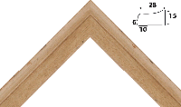 Деревянный багет aptm281044