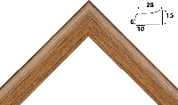 Деревянный багет aptm281043