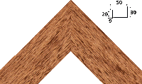 Деревянный багет am3050.430