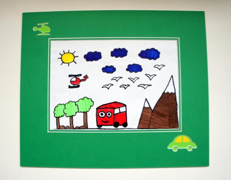 Фигурное паспарту 58