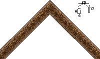 Деревянный багет am035.l04