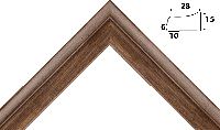 Деревянный багет aptm281040