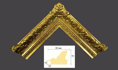 Рама ручной работы Исп76золот