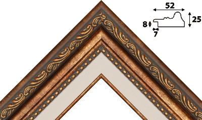 Пластиковый багет bl52015