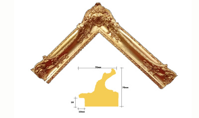 Рама ручной работы исп705золот