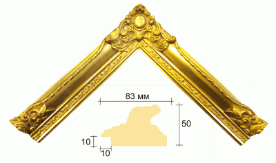 Рама ручной работы Исп704золот