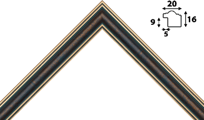 Пластиковый багет bl20213